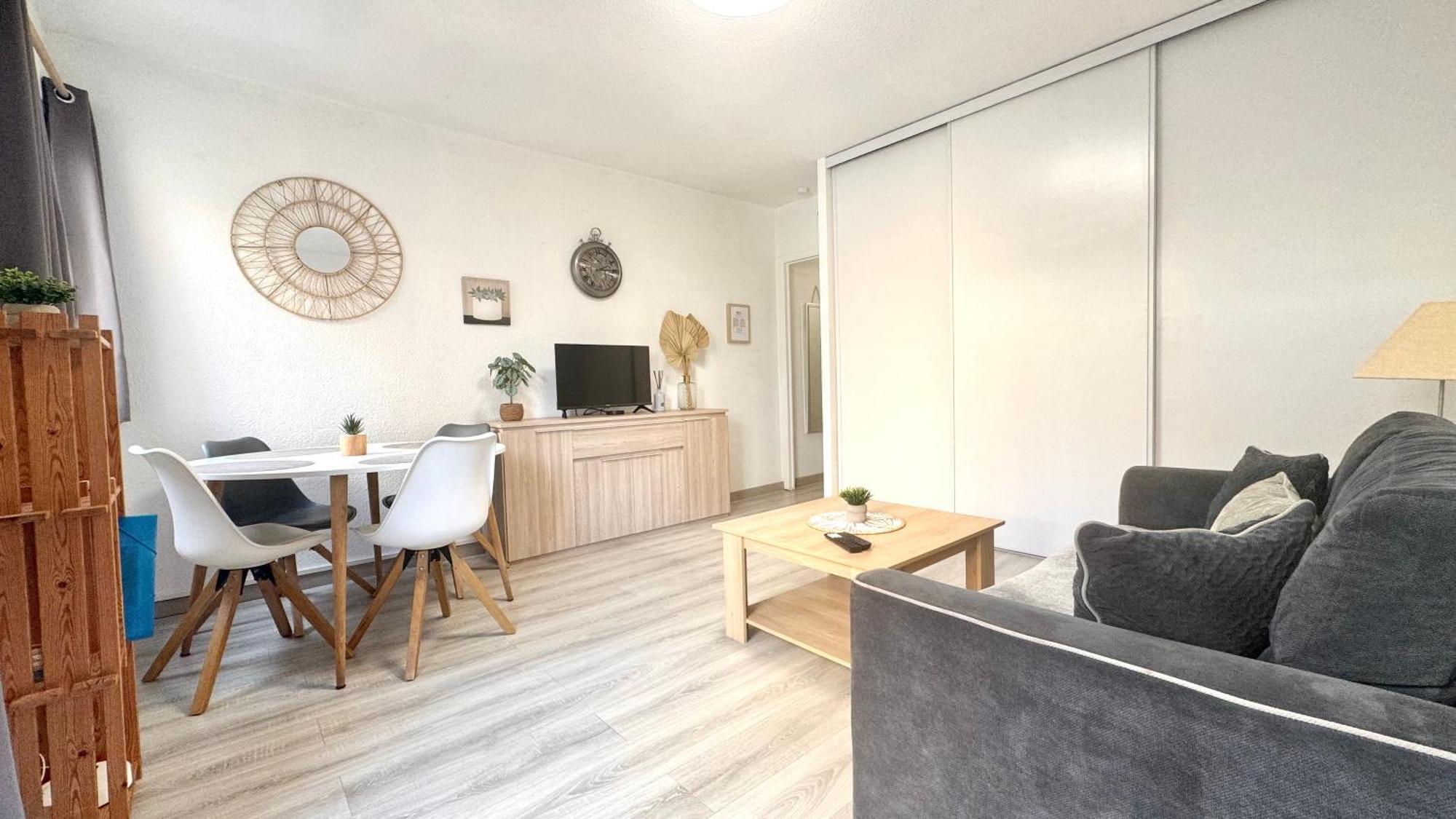 Mediterranee, 2 Pieces Tres Calme, Clime, Centre Apartment